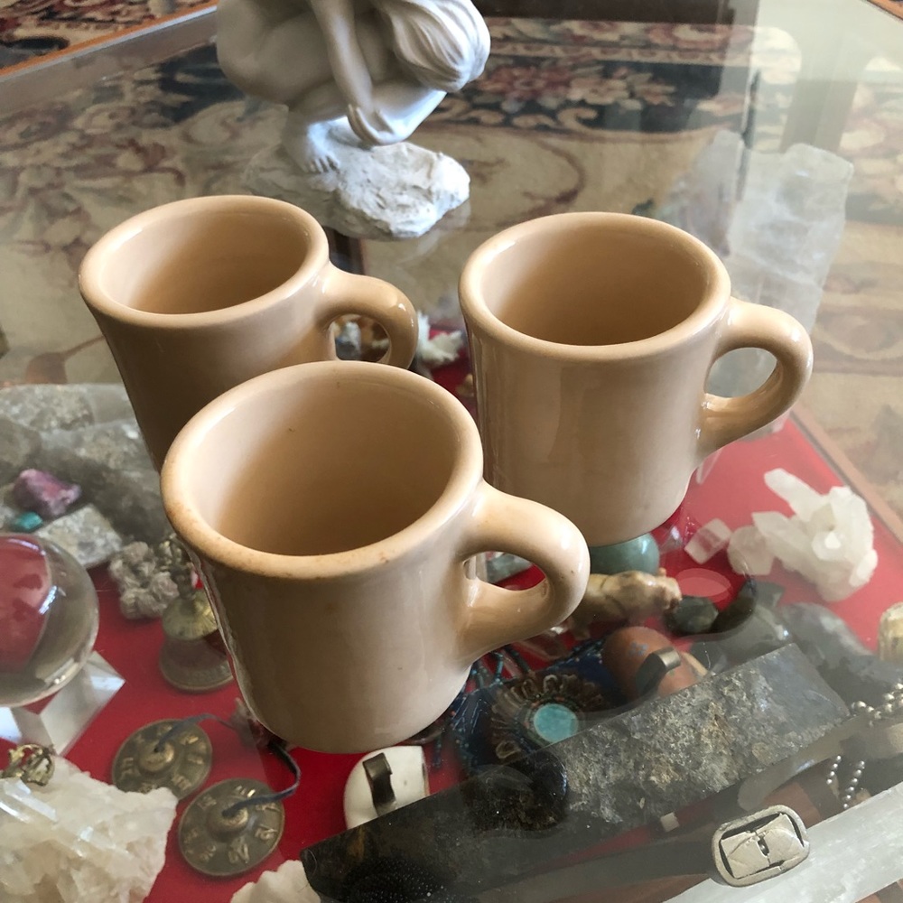 Tepco USA China heavy stoneware dinner mugs